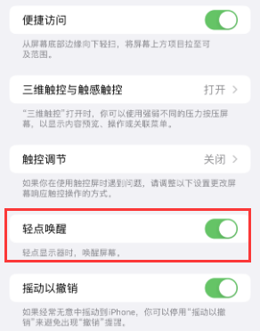 裕华苹果授权维修站分享iPhone轻点无法唤醒怎么办 