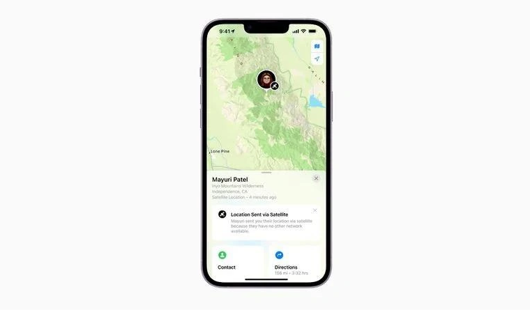 裕华苹果14维修分享iPhone14系列中 FindMy功能通过卫星分享位置方法教程 