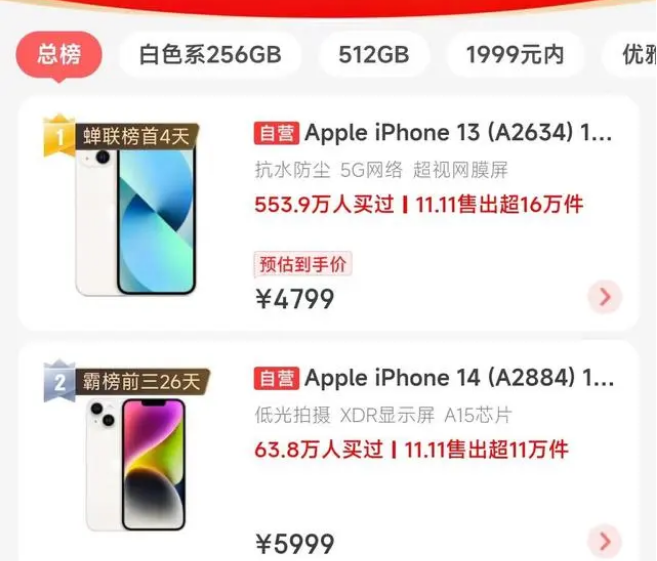 裕华苹果14维修分享iPhone14配置不如同价位的安卓还能大卖 