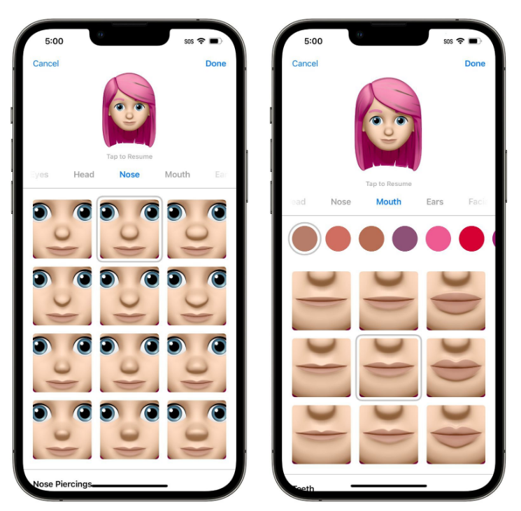 裕华苹果手机维修分享​iOS 16中的拟我表情有了哪些变化和升级 